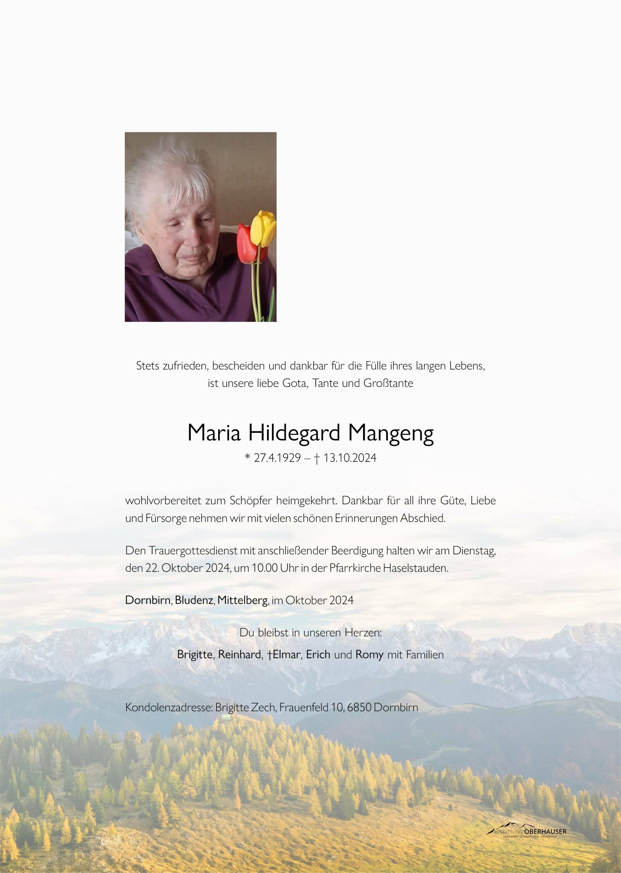 Maria Hildegard Mangeng